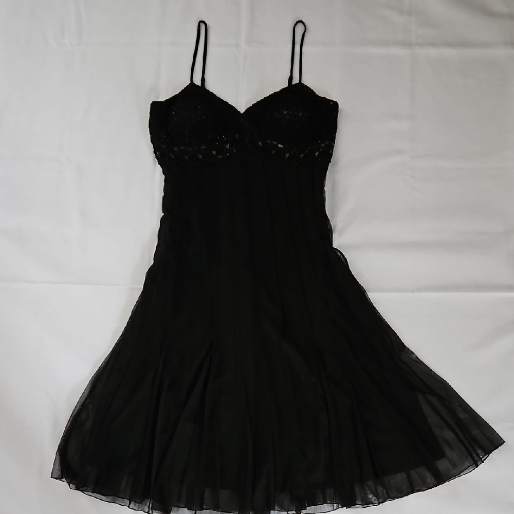 Stylish Black Spaghetti Strap Dress